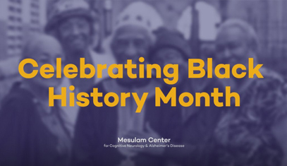 Graphic says Celebrating Black History Month